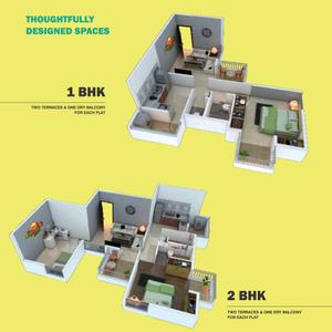 Image of 650 Sq.ft 1 BHK Apartment / Flat for sale in Aurum Vatika, Pirangut, Pune for Rs. 2699999
