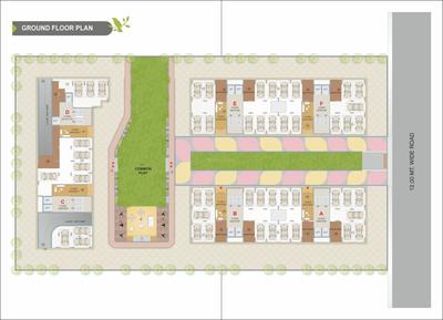 Image of 1200 Sq.ft 2 BHK Apartment / Flat for sale in Shivay Maruti Elanza, New Maninagar, Ahmedabad for Rs. 4600000