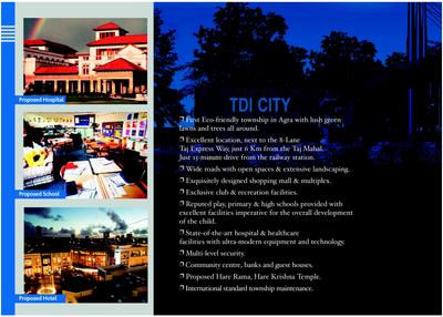Image of 666 Sq.ft Residential Plot / Land for sale in TDI City, Mayapura, Agra for Rs. 26600000