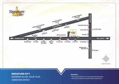 Image of 600 Sq.ft Residential Plot / Land for sale in Signature City Phase II, Sulur, Coimbatore for Rs. 1675000