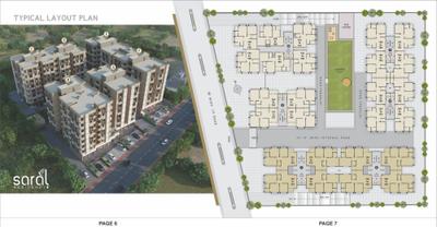 Image of 1440 Sq.ft 3 BHK Apartment / Flat for sale in Saral Residency, Gota, Ahmedabad for Rs. 8800000