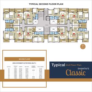 Image of 970 Sq.ft 2 BHK Apartment / Flat for sale in Shantai Classic, Ravet, Pune for Rs. 7500000