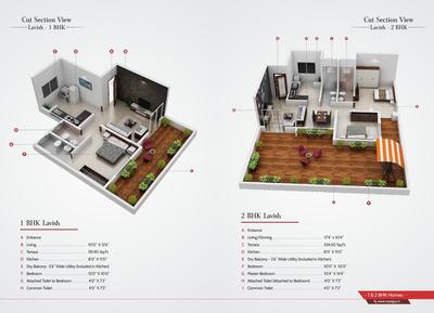 Image of 1145 Sq.ft 2 BHK Apartment / Flat for sale in Royal Sai Fortune, Moshi, Pune for Rs. 5068740
