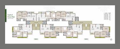 Image of 1025 Sq.ft 3 BHK Apartment / Flat for sale in Silverline Toran Residency, Gotri, Vadodara for Rs. 4700000