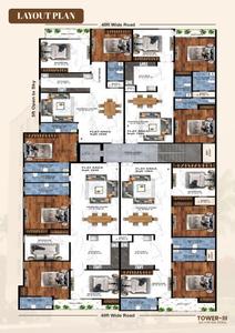 Image of 1800 Sq.ft 4 BHK Apartment / Flat for sale in Realcon Silver Oak Tower III, Sector 104, Noida for Rs. 8500000