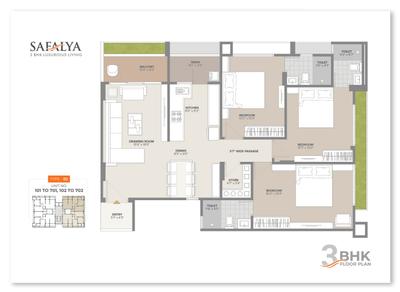 Image of 2160 Sq.ft 3 BHK Apartment / Flat for sale in Safalya, Paldi, Ahmedabad for Rs. 14500000