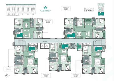 Image of 1300 Sq.ft 3 BHK Apartment / Flat for sale in Sarathi CP Greens, PCRA Colony, Siliguri for Rs. 7723400