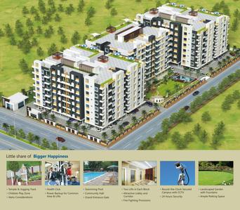 Image of 610 Sq.ft 1 BHK Apartment / Flat for sale in Barjatya Pearl Galaxy , Dudhia, Indore for Rs. 2100000