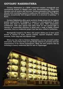 Image of 1800 Sq.ft 3 BHK Apartment / Flat for sale in Govianu Nakshathra, Magadi, Bengaluru for Rs. 14400000