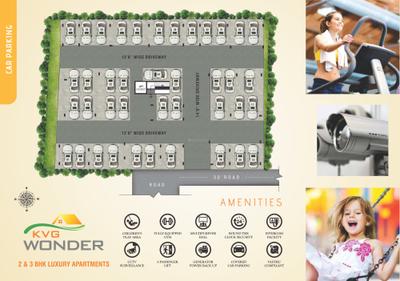 Image of 1179 Sq.ft 2 BHK Apartment / Flat for sale in KVG Wonder, NRI Layout, Bengaluru for Rs. 8500000