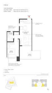 Image of 433 Sq.ft 1 BHK Apartment / Flat for sale in Sobha Strada, Sector 106, Gurgaon for Rs. 16200000