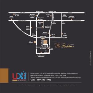 Image of 1137 Sq.ft 2 BHK Apartment / Flat for sale in Unicorn The Residence, Budhsinghpura, Jaipur for Rs. 4500000