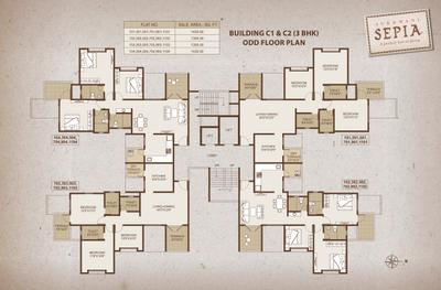 Image of 1005 Sq.ft 2 BHK Apartment / Flat for sale in Sukhwani Sepia 97 Sepia Phase III, Tathawade, Pune for Rs. 9500000