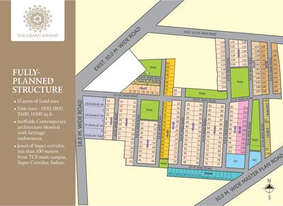 Image of 1800 Sq.ft Residential Plot / Land for sale in Sarthak Singapore The Grand Riyasat 1, Tigaria Badshah, Indore for Rs. 15300000