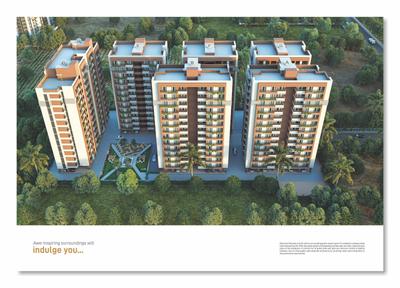 Image of 1000 Sq.ft 2 BHK Apartment / Flat for sale in Sharnam Skyview, Kudasan, Gandhinagar for Rs. 8300000