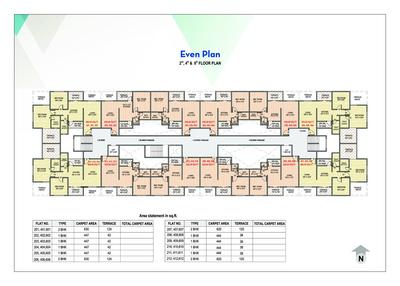 Image of 700 Sq.ft 1 BHK Apartment / Flat for sale in Rohit Pinnacle, Thergaon, Pune for Rs. 4500000