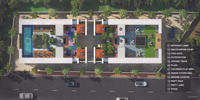 Image of 1300 Sq.ft 3 BHK Apartment / Flat for sale in Osian Diya Estrella 45, Balewadi, Pune for Rs. 17900000