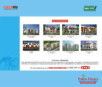 Image of 1746 Sq.ft 3.5 BHK Builder Floor for sale in Ansal API Palm Floors, Sushant Golf City, Lucknow for Rs. 11500000