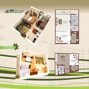 Image of 1100 Sq.ft 2 BHK Apartment / Flat for sale in N P Sanskar City, Sunrakh Bangar, Vrindavan for Rs. 8500000