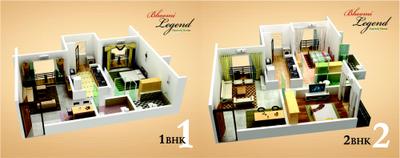 Image of 750 Sq.ft 1 BHK Apartment / Flat for sale in Bhoomi Legend, Kandivali East, Mumbai for Rs. 9000000
