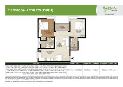 Image of 704 Sq.ft 1 RK Apartment / Flat for sale in Brigade Parkside East by Brigade Enterprises Ltd, Carmelaram, Bengaluru for Rs. 8900000