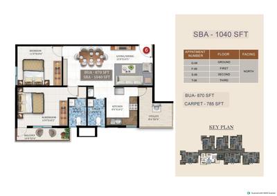 Image of 835 Sq.ft 2 BHK Apartment / Flat for sale in MS Gayathri Enclave, Bommasandra, Bengaluru for Rs. 6499000