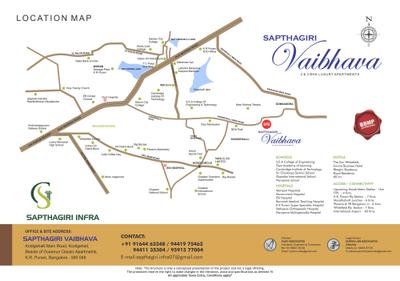 Image of 1438 Sq.ft 3 BHK Apartment / Flat for sale in Sapthagiri Vaibhava by Sapthagiri Infra, K R Puram, Bengaluru for Rs. 16350000