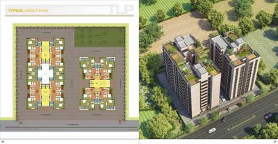 Image of 1314 Sq.ft 2 BHK Apartment / Flat for sale in Keshav Akshar Evoq, Tragad, Ahmedabad for Rs. 5986000