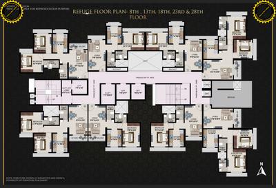 Image of 685 Sq.ft 1 BHK Apartment / Flat for sale in Om Swayambhu Siddhivinayak Balaji Residency 2, Thakurli, Thane for Rs. 5100000