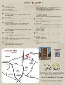 Image of 1490 Sq.ft 3 BHK Apartment / Flat for sale in Tatva Homes, Nagole, Hyderabad for Rs. 9711000