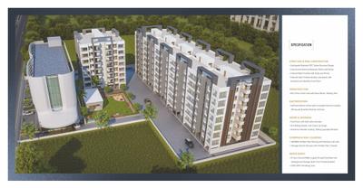 Image of 1150 Sq.ft 2 BHK Apartment / Flat for sale in Zillion Sparsh, Tarsali, Vadodara for Rs. 3800000