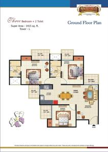 Image of 2030 Sq.ft 4 BHK Penthouse for sale in Amrapali Princely Estate, Sector 76, Noida for Rs. 20000000