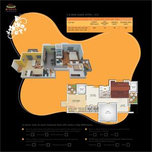 Image of 1600 Sq.ft 4 BHK Apartment / Flat for sale in Apex Multicons Athena, Tathawade, Pune for Rs. 10489500