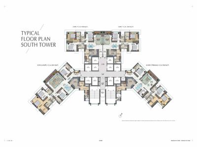 Image of 2521 Sq.ft 4 BHK Apartment / Flat for sale in Wadhwa 25 South, Prabhadevi, Mumbai for Rs. 270000000
