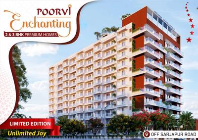 Image of 940 Sq.ft 2 BHK Apartment / Flat for sale in Poorvi Enchanting, Chikkanayakanahalli, Choodasandra, Bengaluru for Rs. 12400000