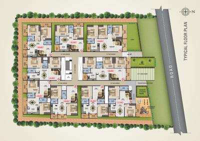 Image of 1438 Sq.ft 3 BHK Apartment / Flat for sale in Sapthagiri Vaibhava by Sapthagiri Infra, K R Puram, Bengaluru for Rs. 16350000