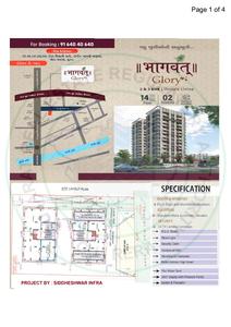 Image of 1465 Sq.ft 3 BHK Apartment / Flat for sale in Siddheshwar Bhagvat Glory, Mota Varachha, Surat for Rs. 5100000