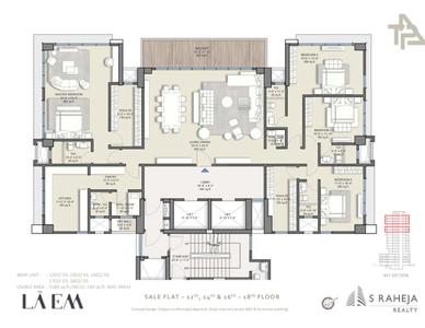Image of 3900 Sq.ft 5 BHK Apartment / Flat for sale in LA EM By S Raheja, Khar West, Mumbai for Rs. 240000000