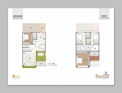Image of 2100 Sq.ft 3 BHK Apartment / Flat for sale in Pramukh Parisar, Sector 4, Gandhinagar for Rs. 8500000
