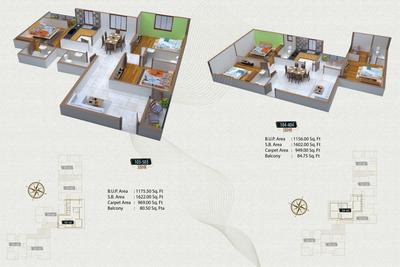 Image of 1030 Sq.ft 3 BHK Apartment / Flat for sale in Motwani Lords Way, Pamsara, Bhubaneswar for Rs. 7500000