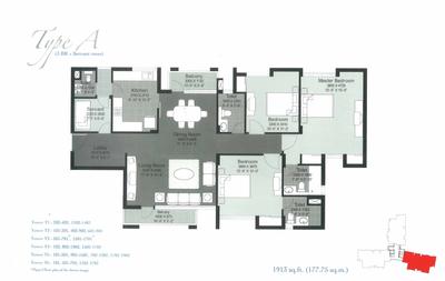 Image of 4000 Sq.ft 4 BHK Apartment / Flat for sale in Unitech Heights, New Town, Kolkata for Rs. 28000000