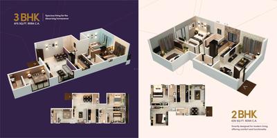 Image of 500 Sq.ft 1 BHK Apartment / Flat for sale in Ampple One, Chembur, Mumbai for Rs. 11700000