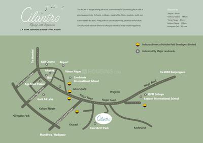 Image of 1430 Sq.ft 3 BHK Apartment / Flat for sale in Kolte Patil Cilantro, Upper Kharadi, Pune for Rs. 11200000