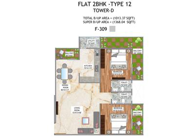 Image of 496 Sq.ft 1 BHK Apartment / Flat for sale in Samdariya New Gorakhpur, Gorakhpur, Jabalpur for Rs. 3500000