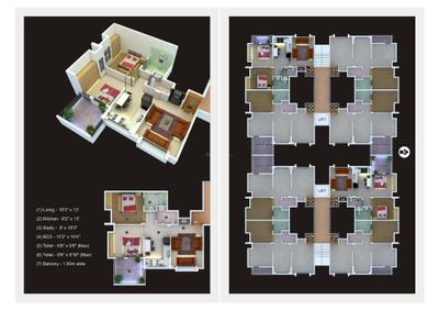 Image of 1000 Sq.ft 2 BHK Apartment / Flat for sale in Amrut Sai Plaza Phase II, MIDC, Aurangabad for Rs. 3500000