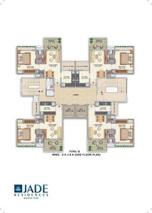 Image of 1270 Sq.ft 3 BHK Apartment / Flat for sale in Dheeraj Jade Residences , Wagholi, Pune for Rs. 7900000