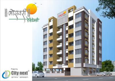Image of 578 Sq.ft 1 BHK Apartment / Flat for sale in City Next Godavari Residency, Dwarka, Nashik for Rs. 2900000