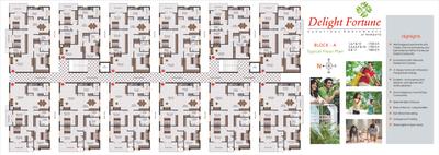 Image of 1700 Sq.ft 3 BHK Apartment / Flat for sale in Delight Fortune, Kompally, Hyderabad for Rs. 8000000