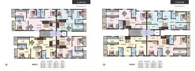 Image of 1139 Sq.ft 2 BHK Apartment / Flat for sale in Colorhomes Castle, Perumbakkam, Chennai for Rs. 5800000