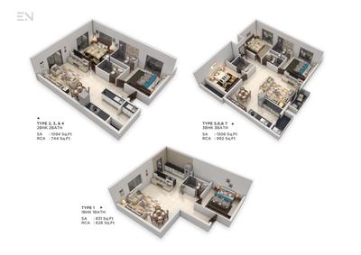 Image of 995 Sq.ft 2 BHK Apartment / Flat for sale in Maarq Arena, Anantapura, Bengaluru for Rs. 7600000